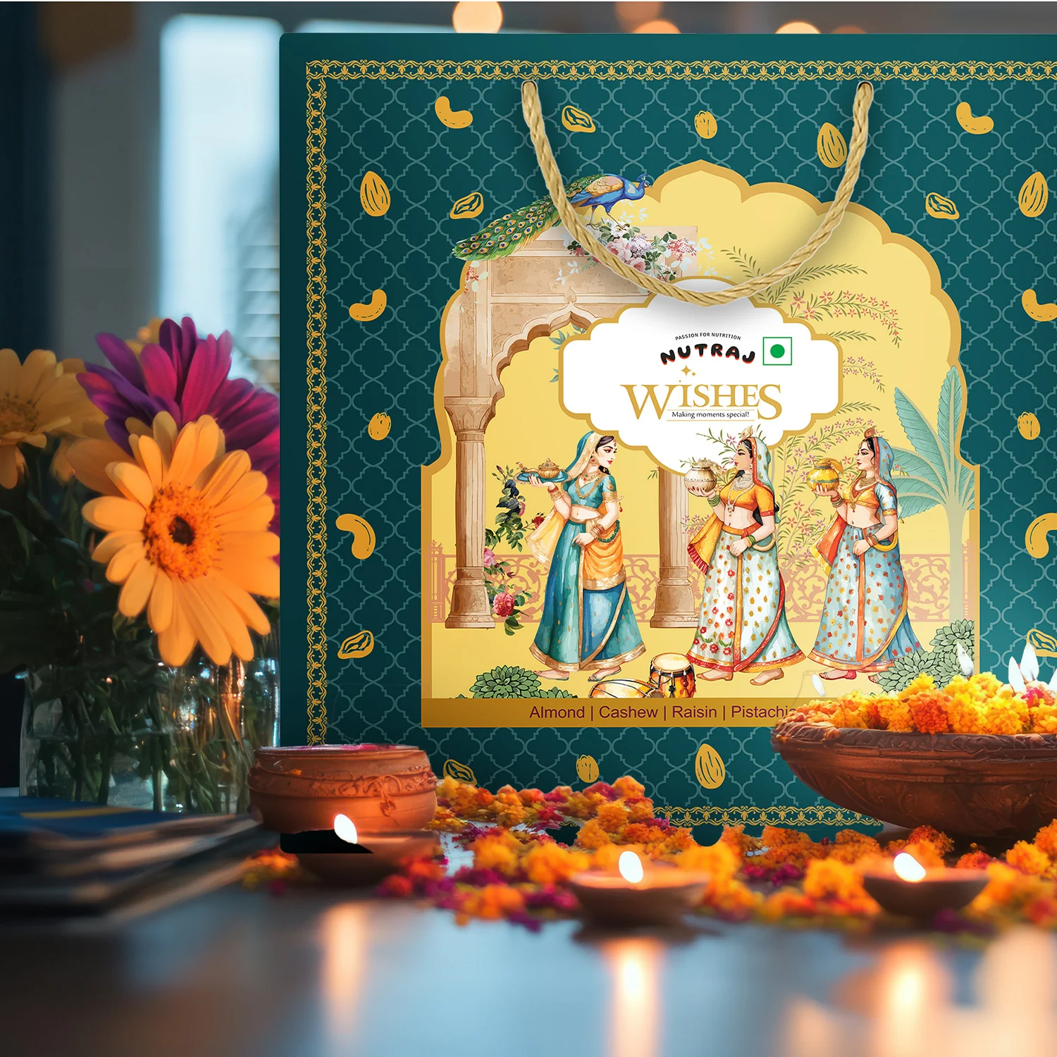 Nutraj Wishes Regal Tradition 1 Kg Diwali Gift Box | GB-158 - Image 6