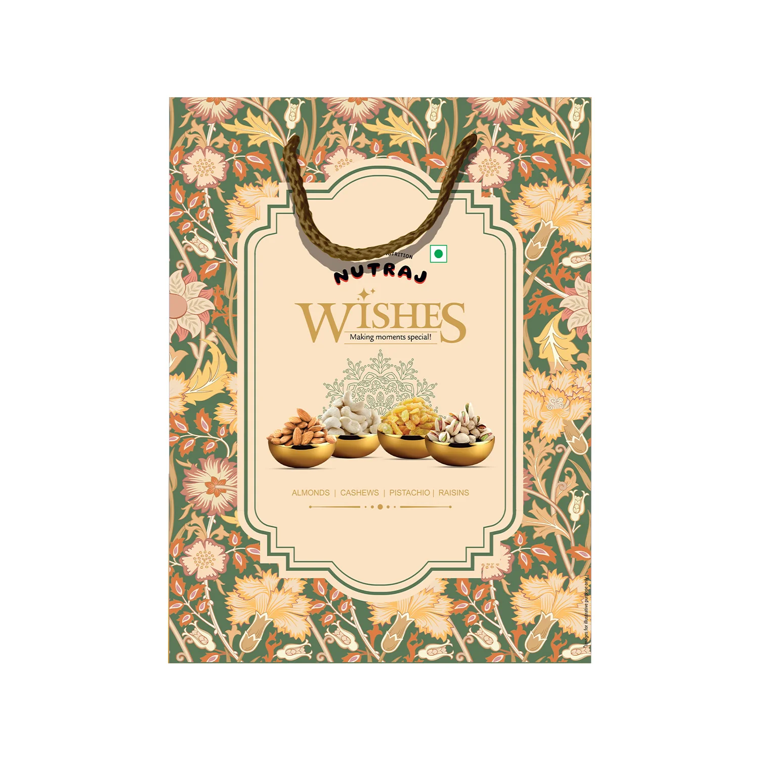 Nutraj Wishes Royal Blossom 600g Diwali Gift Hamper | GB-59 - Image 4