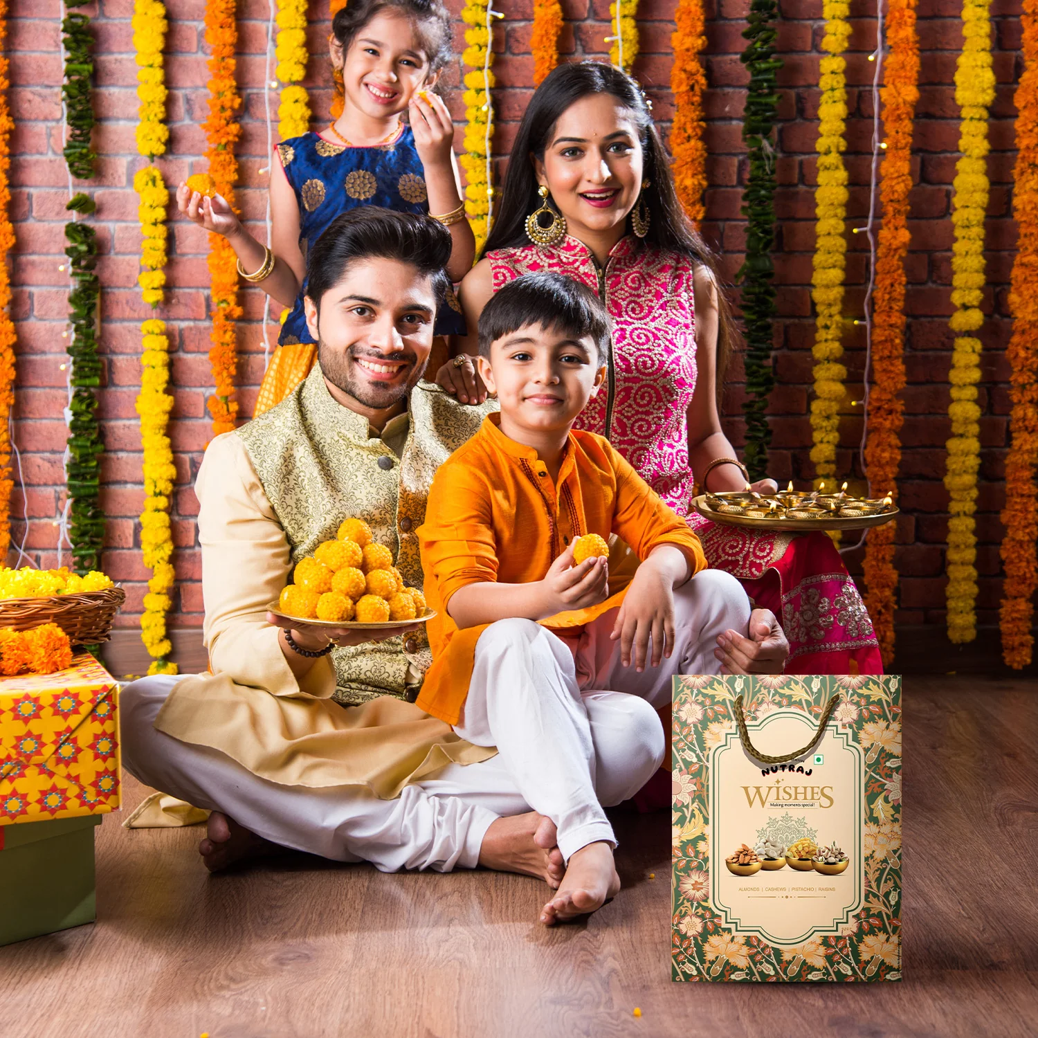 Nutraj Wishes Royal Blossom 600g Diwali Gift Hamper | GB-59 - Image 7