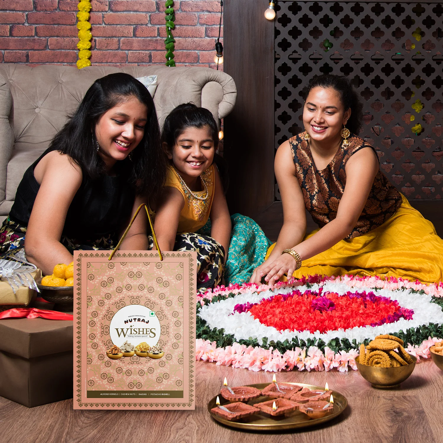 Nutraj Wishes Royal Blossom Diwali Gift Box 500g | GB-151 - Image 7