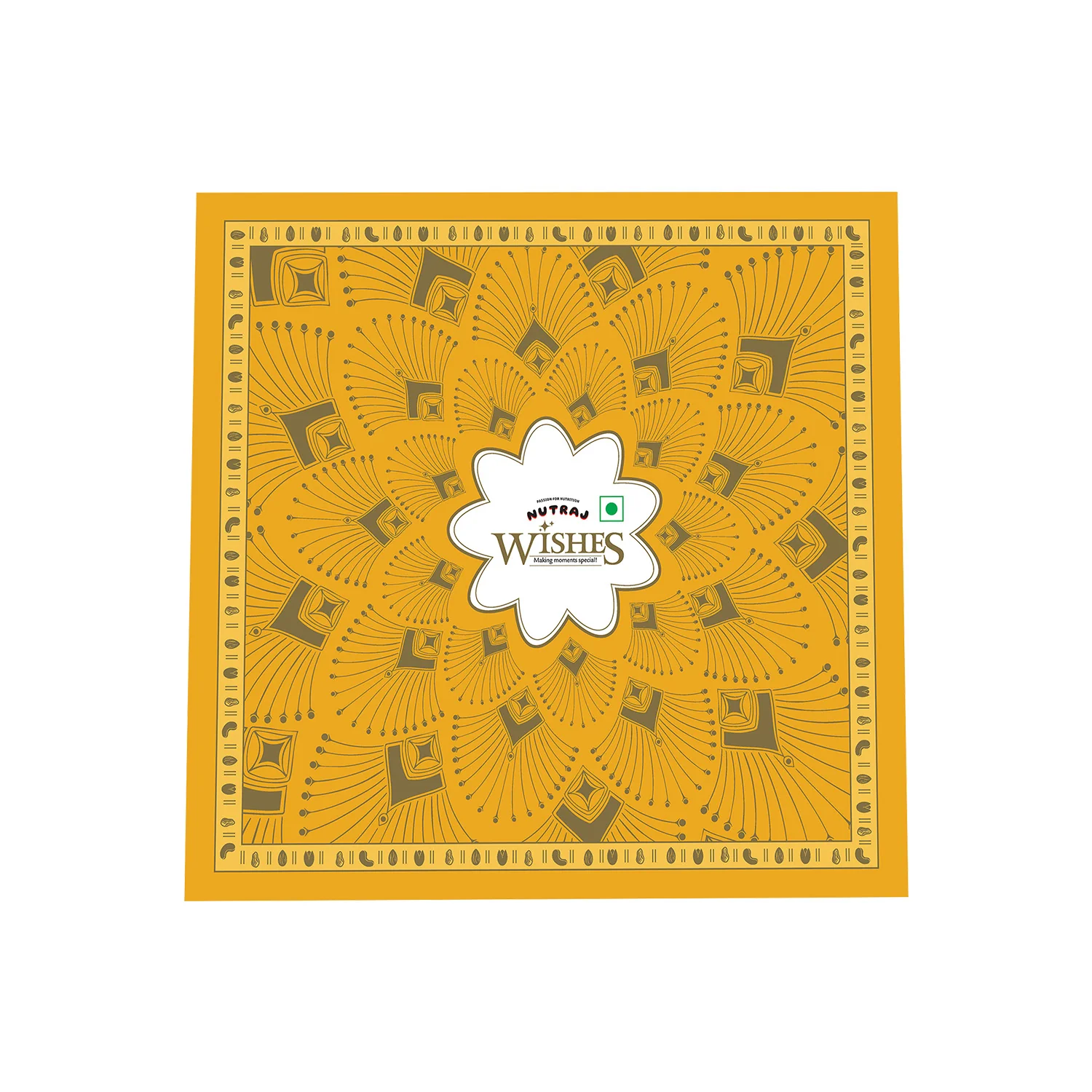 Nutraj Wishes Yellow Bloom 600g Diwali Gift Box | GB-92 - Image 2