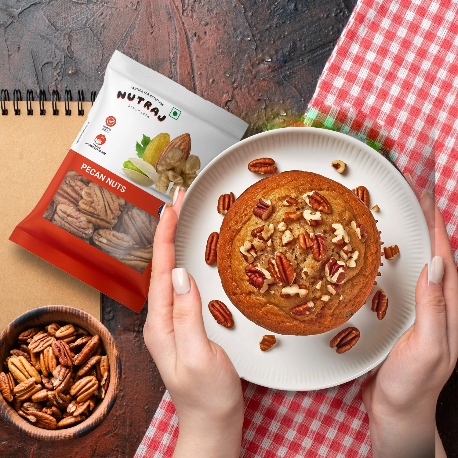 Nutraj Pecan Nuts 100gm - Image 7