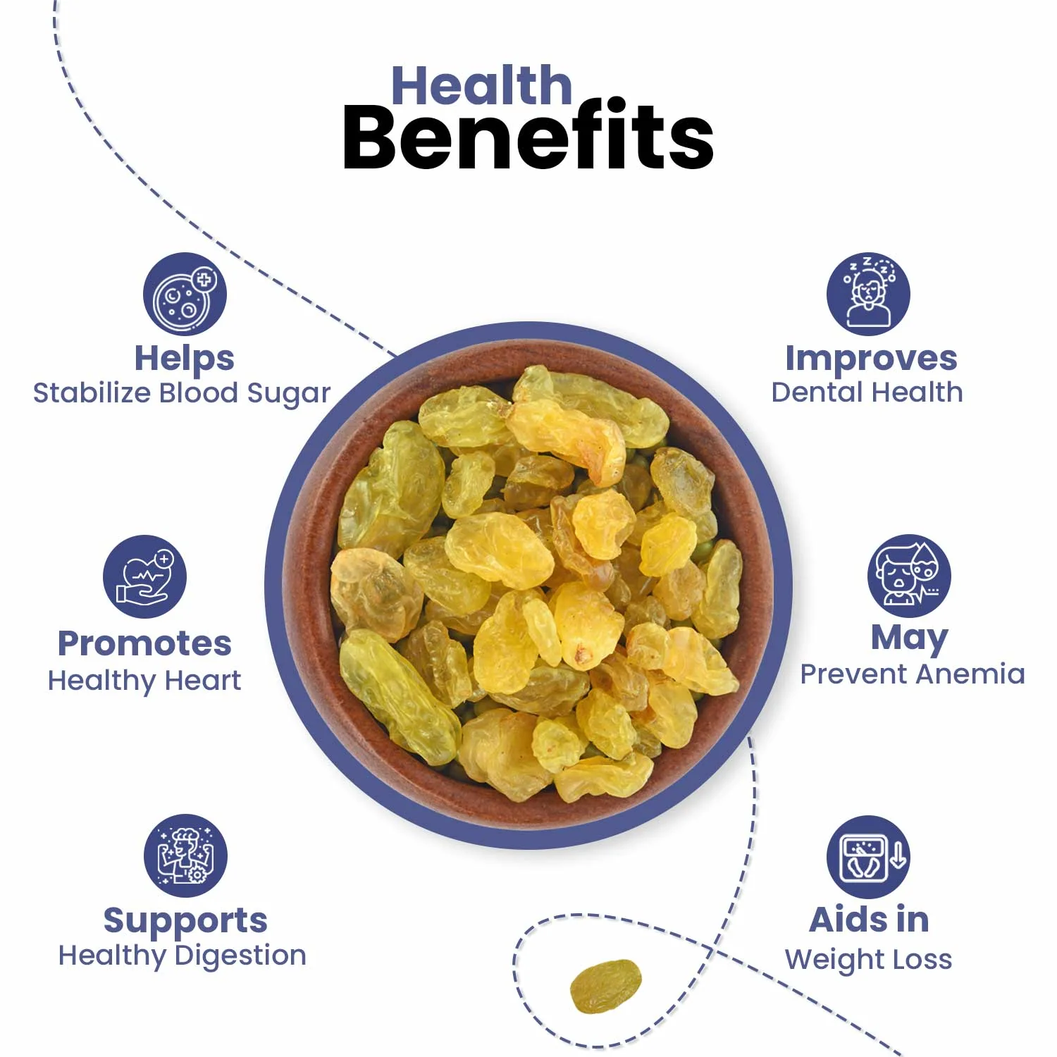 Nutraj Round Raisins 500gm (kishmish/kismis) - Image 5