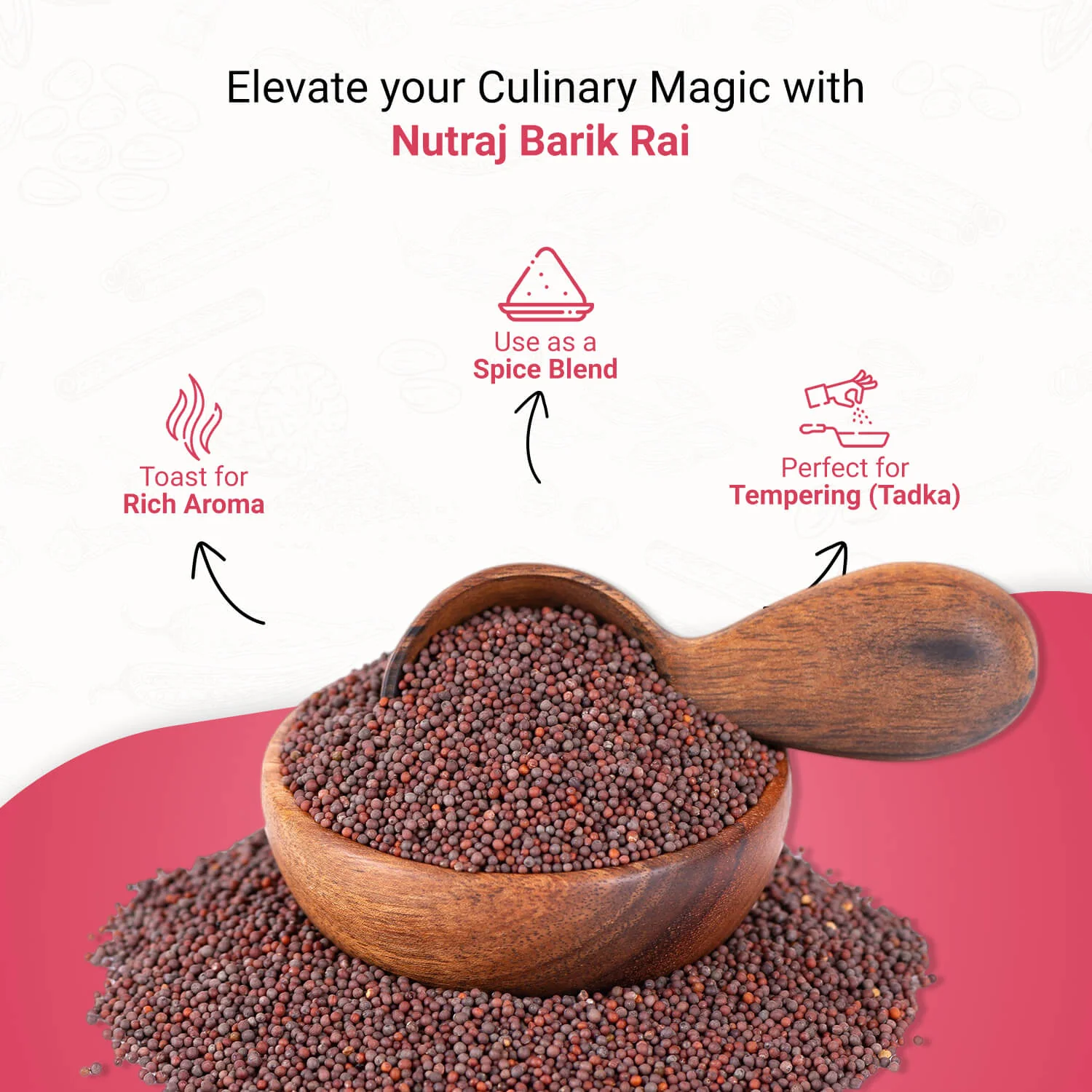 Nutraj Small Black Mustard Seeds (Barik Rai) 100gm - Image 5