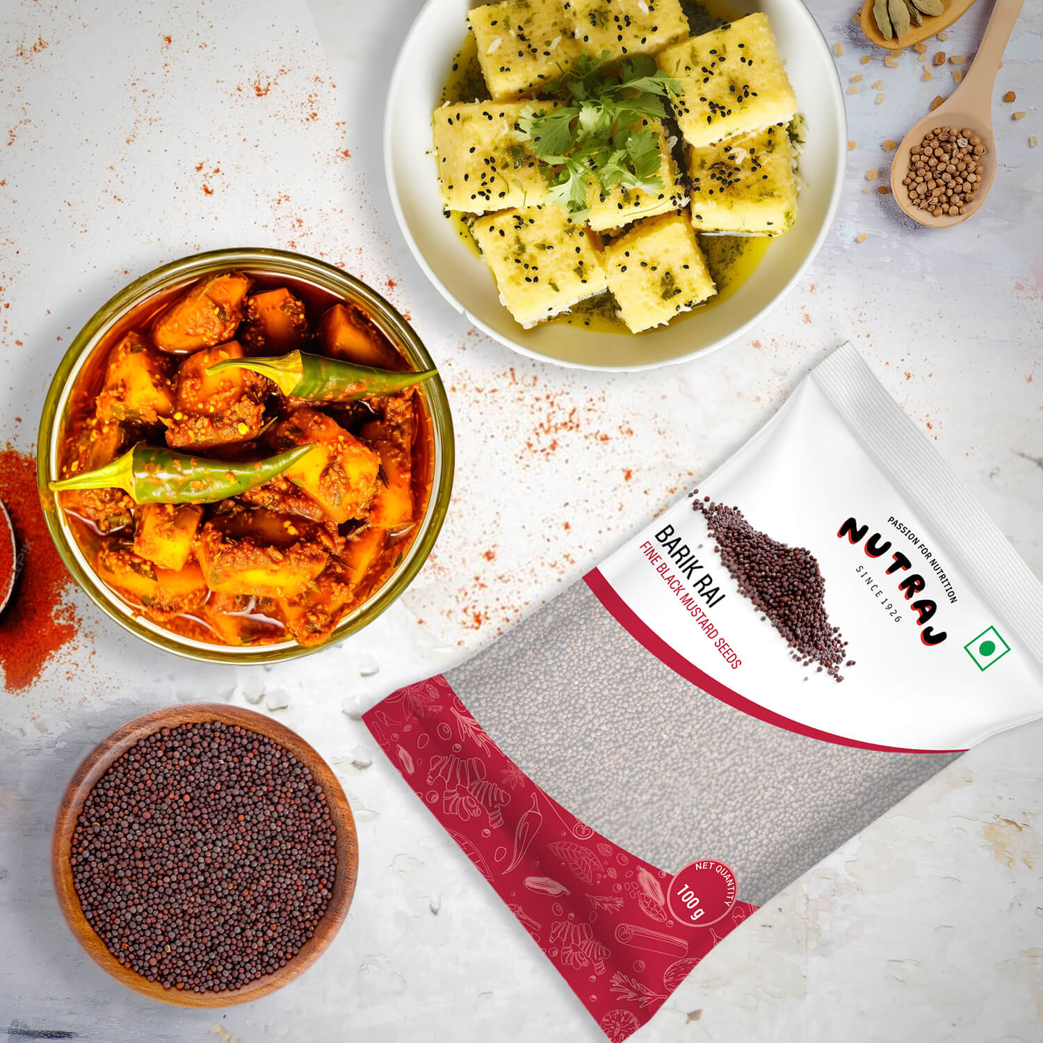 Nutraj Small Black Mustard Seeds (Barik Rai) 100gm - Image 6