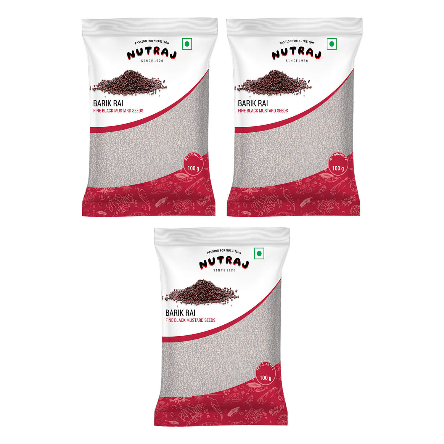 Nutraj Small Black Mustard Seeds (Barik Rai) 100gm - Image 8