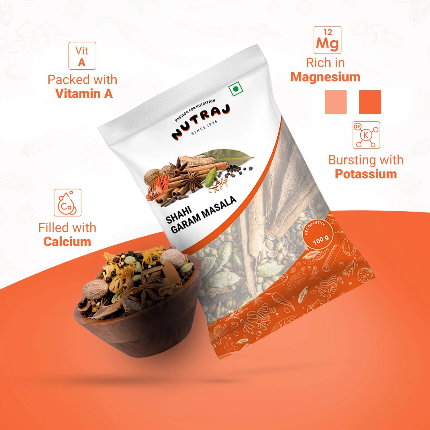 Nutraj Whole Garam Masala (Khada Masala) 100gm - Image 3
