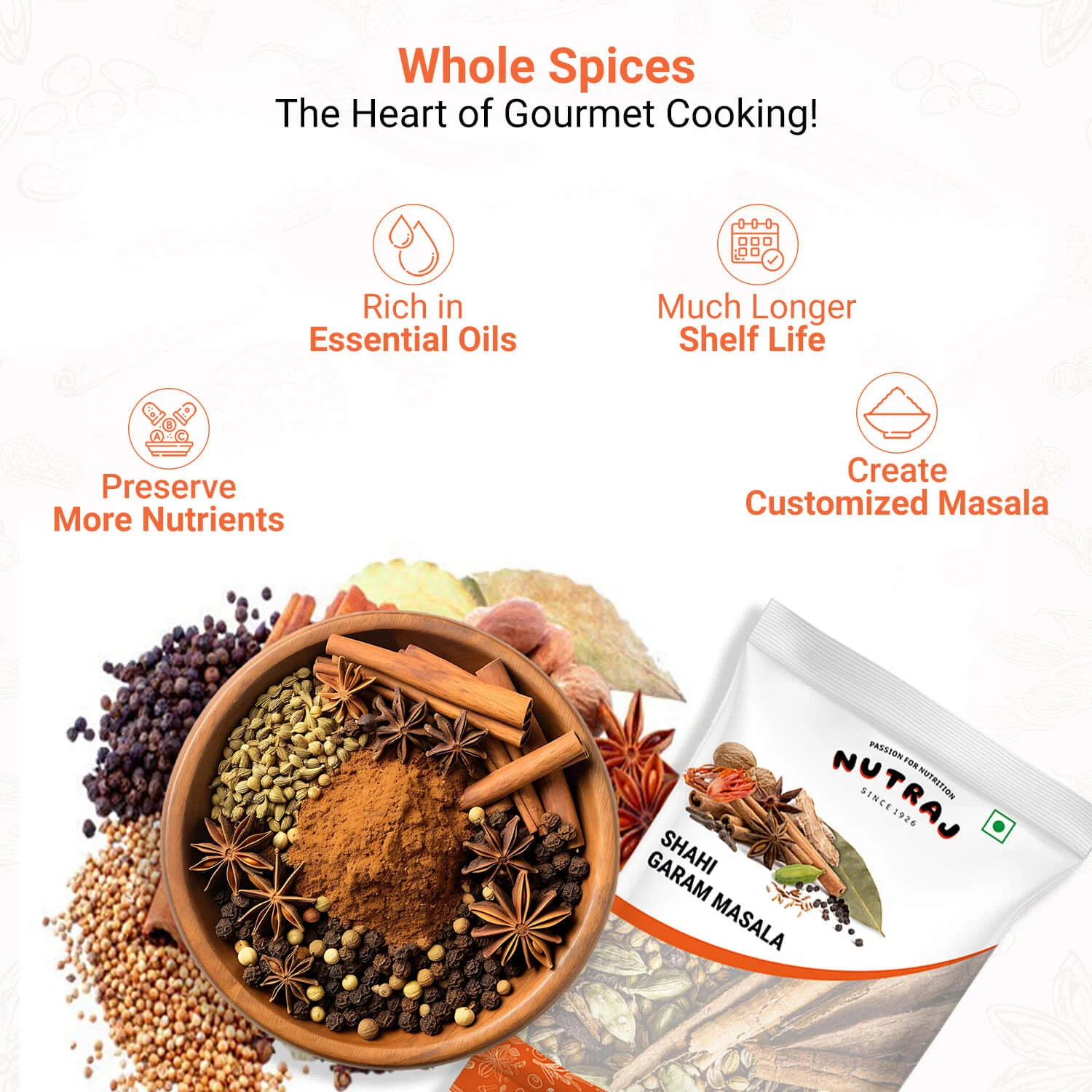 Nutraj Whole Garam Masala (Khada Masala) 100gm - Image 4
